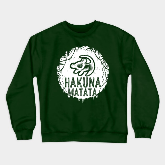 Hakuna Matata Crewneck Sweatshirt by Riverart